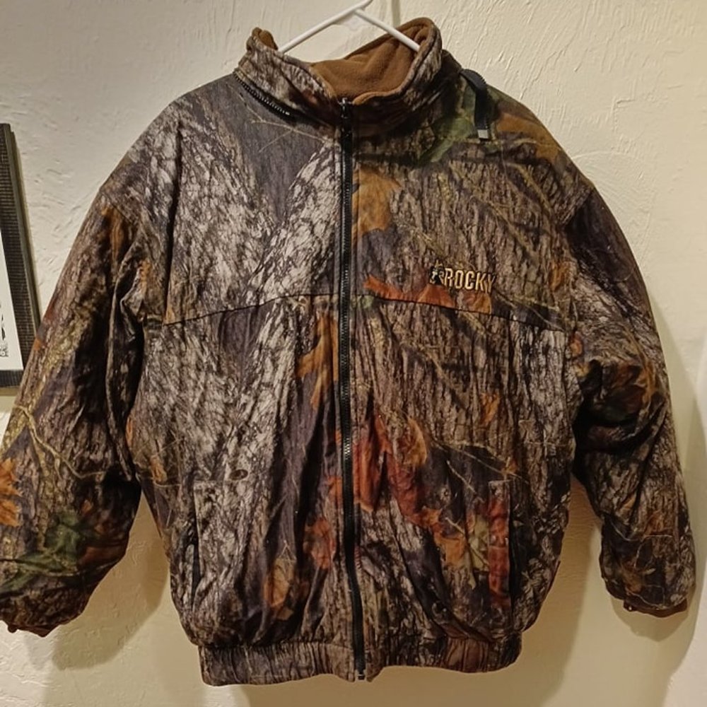 Rocky  camouflage/brown  reversible hunting jacket
